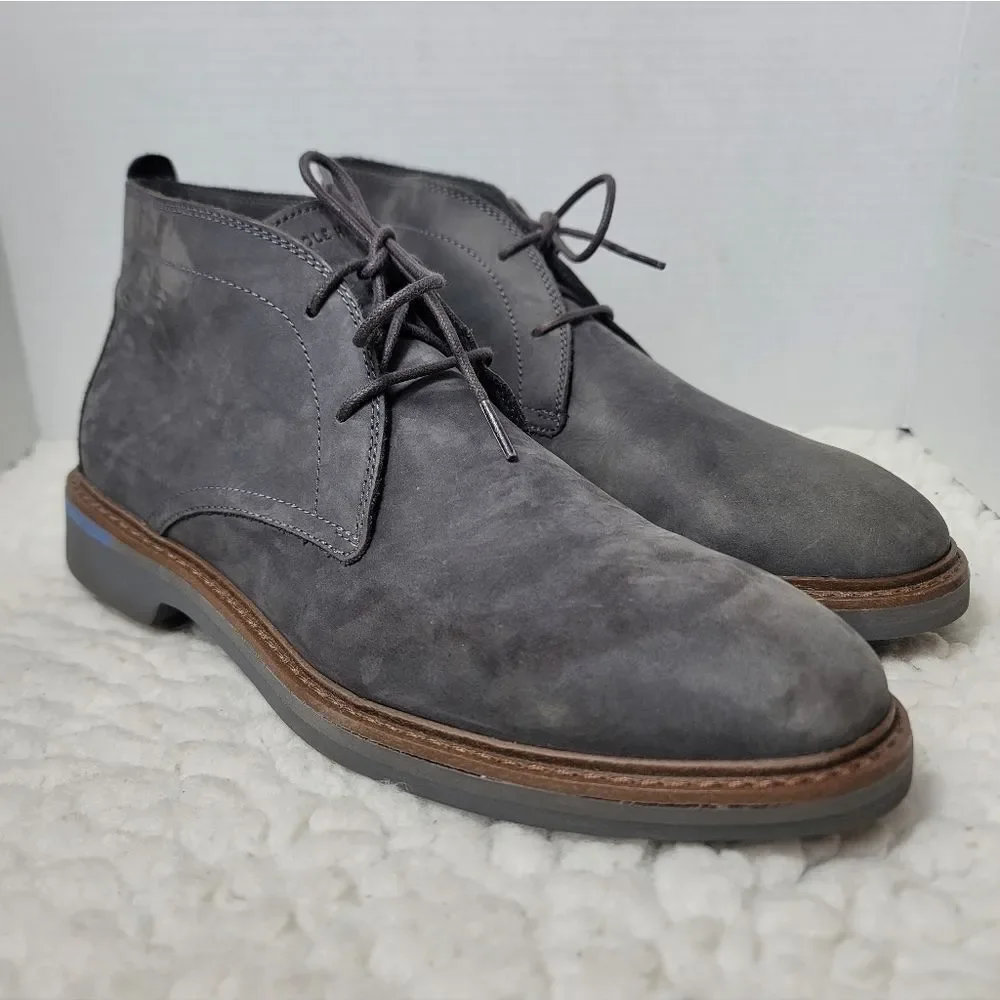 Cole Haan Grand 360 Grey Suede Chukka Boots Men’s 10M Lace Up Ankle Shoes C34159
